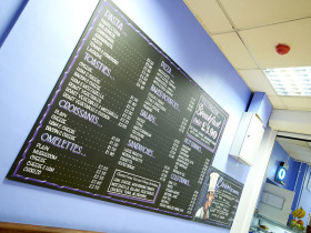 меню в кафе St Giles London Central