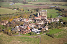 Кампус Lancing College с высоты птичьего полета