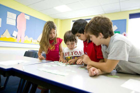 На занятиях