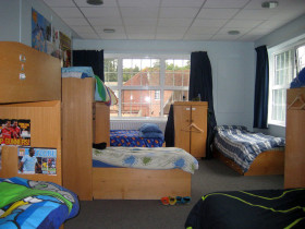 Спальня в резиденции Windlesham House