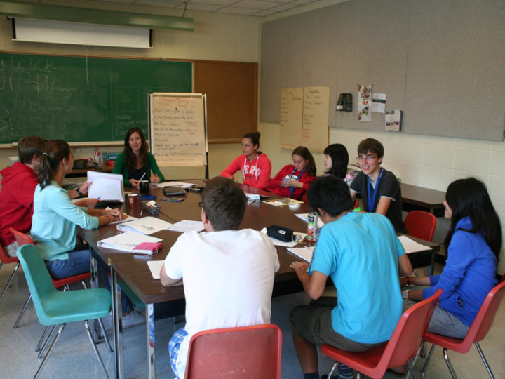 Студенты на занятиях