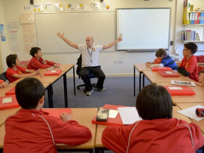 Студенты Manchester United Soccer School на занятиях