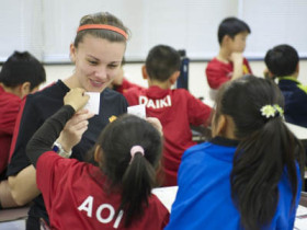 Студенты Manchester United Soccer School на занятиях