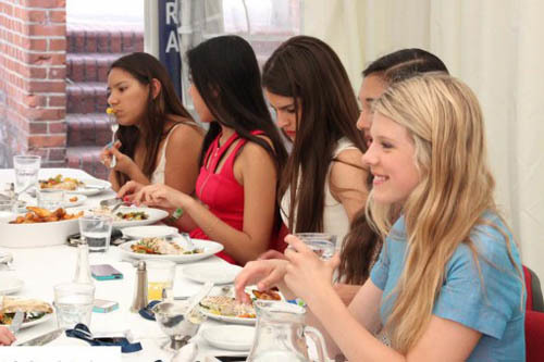 Обед в Oxford Royal Academy St. Peter's College