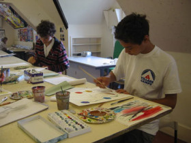 Студенты Village Camps на занятиях