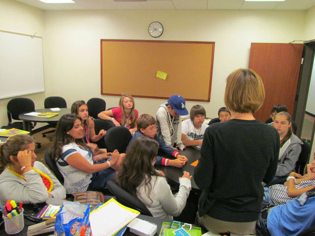 На занятиях в ELS Malibu