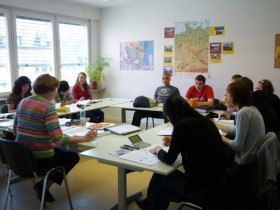 Студенты Sprachschule zum Ehrstein Freiburg на занятиях