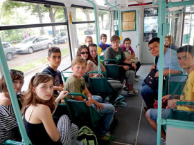 Студенты DID Deutsch-Institut Potsdam в автобусе