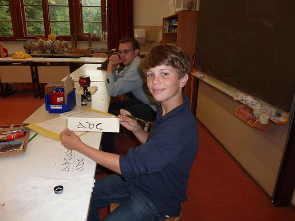 На занятиях в Summer Camp Hohenfels