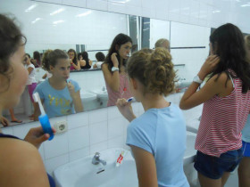 Утренние водные процедуры