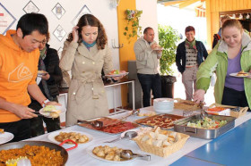 Обед в Colegio Maravillas