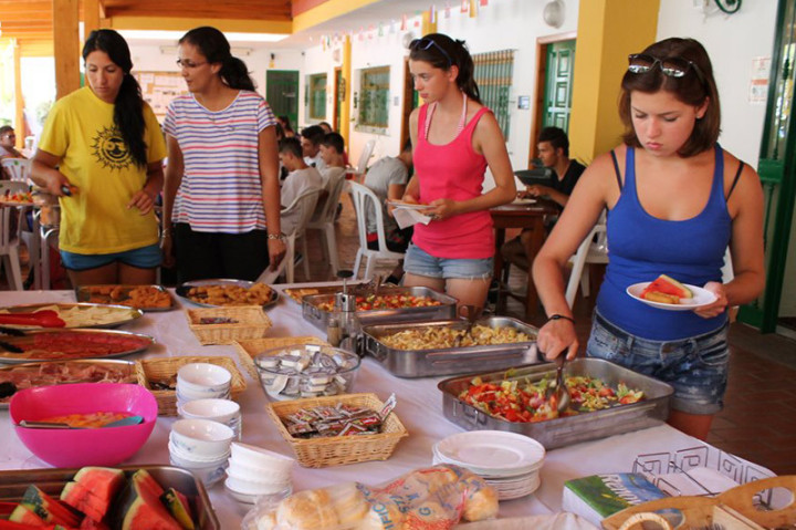 Обед в Colegio Maravillas