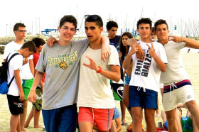 Студенты LSF Montpellier на пляже