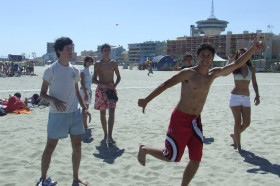 Студенты LSF Montpellier на пляже