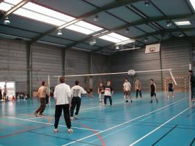 Студенты Ecole des Roches играют в волейбол