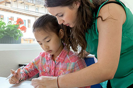 Студенты Ariana School Arosa на занятиях