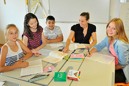 Студенты Ariana School St. Gallen на занятиях