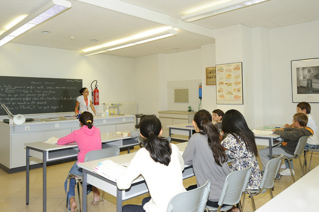 Студенты Institut Monte Rosa на занятиях