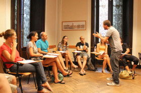 Студенты Torre di Babele на занятиях