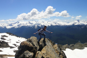 На вершине горы