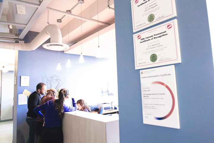 Ресепшен в ILSC Montreal