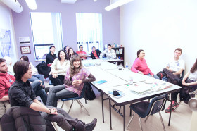 Студенты ILSC Montreal на занятиях