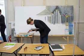 На занятиях живописью