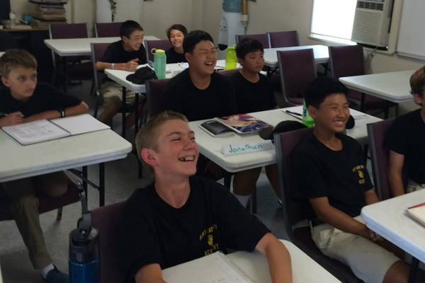 Студенты Army and Navy Academy на занятиях