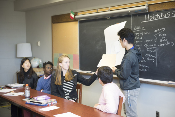 Студенты Hotchkiss School на занятиях