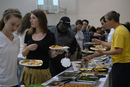 Обед в Indian Springs School