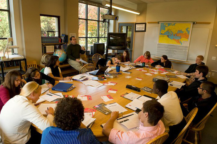 Студенты Mercersburg Academy на занятиях