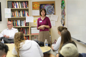 Библиотека в North Broward Preparatory School