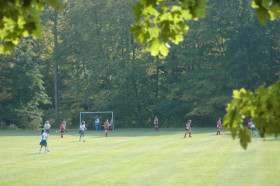 Студенты Rumsey Hall School играют в лакросс