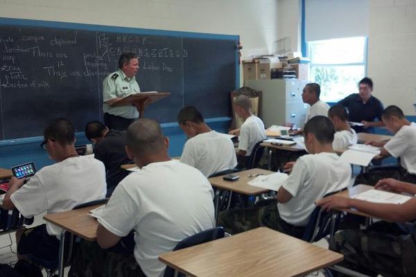 Студенты Valley Forge Military Academy на занятиях