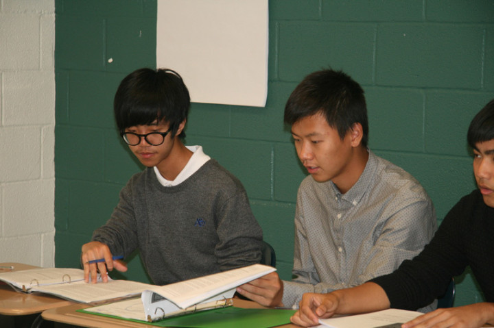 Студенты West Nottingham Academy на занятиях