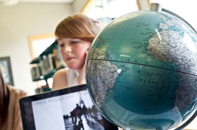 На уроке географии