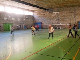 Студенты Saint Joseph играют в бадминтон