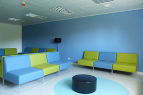 Комната отдыха для студентов King's College, British School in Madrid