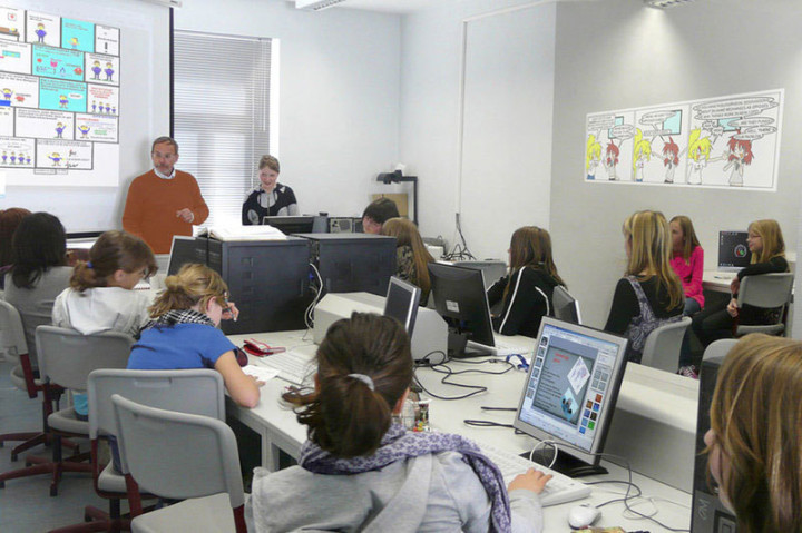 Студенты Institut Schloß Wittgenstein на занятиях