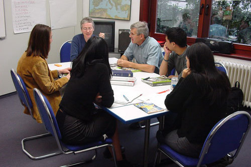 Студенты DID Deutsch-Institut Frankfurt на занятиях