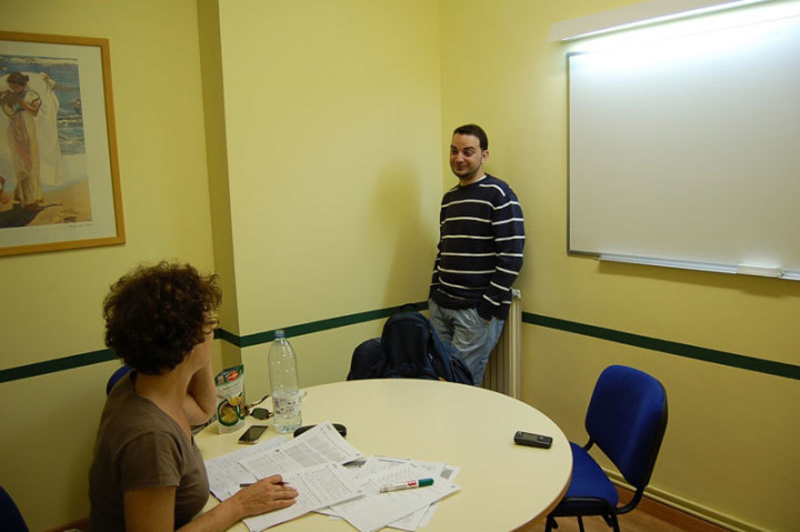 Студенты Proyecto Espanol Madrid в учебном классе