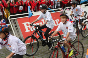 Школьные соревнования по велоспорту