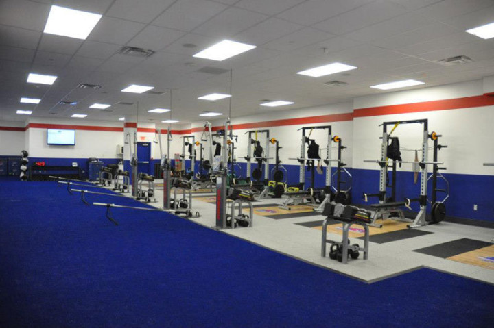 Тренажерный зал в University of Massachusetts Lowell