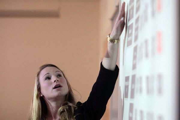 На занятиях