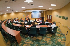 На занятиях