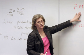 На занятиях