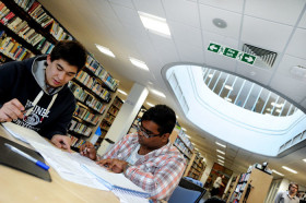 В библиотеке