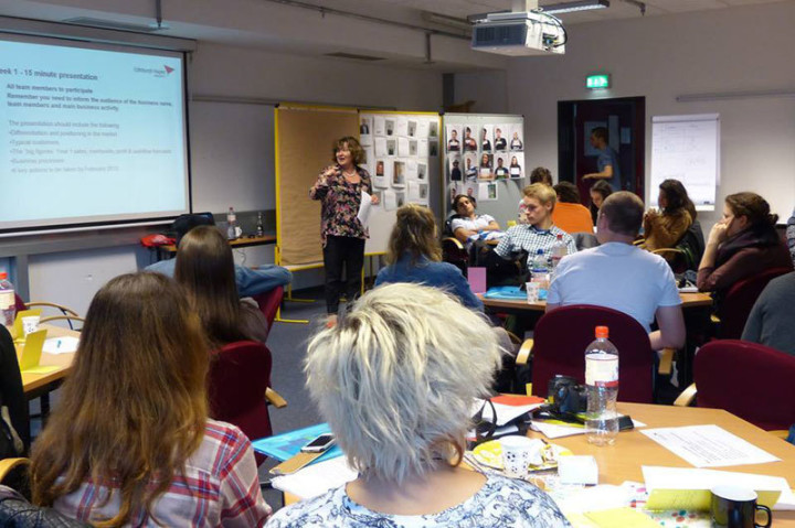 Студенты подготовительных курсов Edinburgh Napier University на занятиях