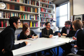 В библиотеке