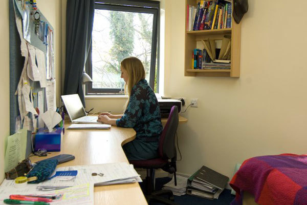 Жилая комната для студентов подготовительной программы University of Sussex